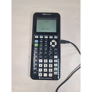 Texas Instruments TI-84 Plus CE Graphing Calculator Black Tested Working W/cord